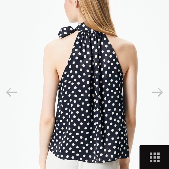 Koton Business Polka Dot Halter Neck Blouse Size UK 12 - Picture 3 of 12